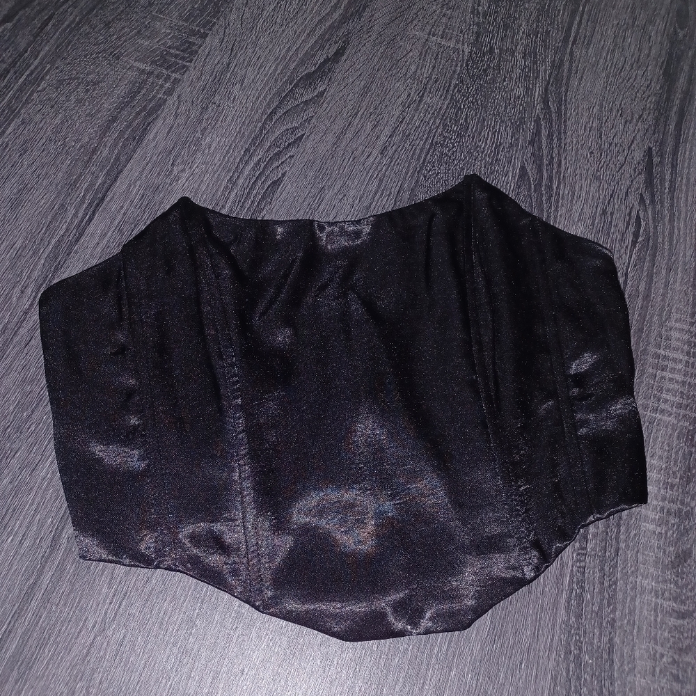Shein - Black Corset/ Crop Top - W Sz Small